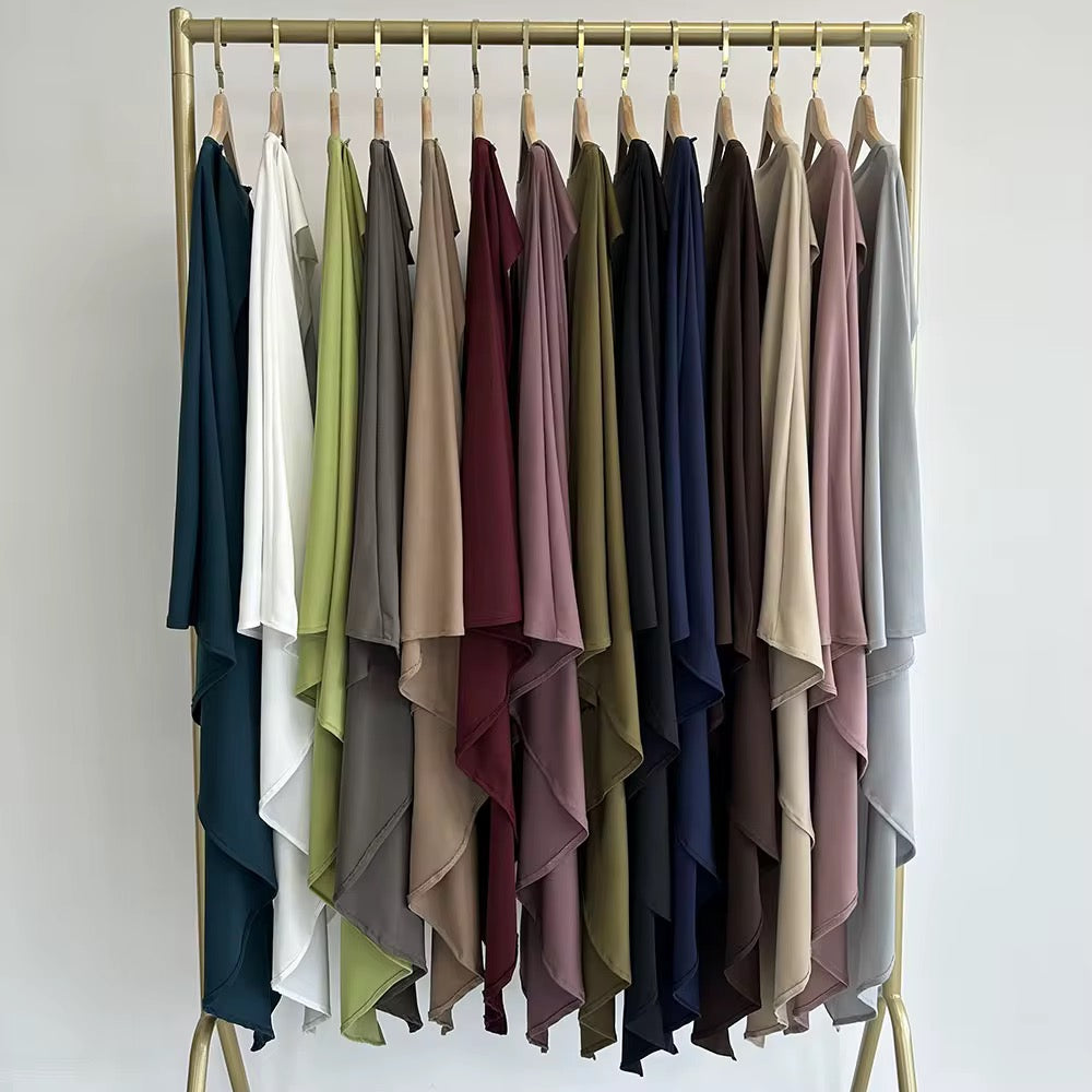 Premium Jersey Khimar | Burgundy