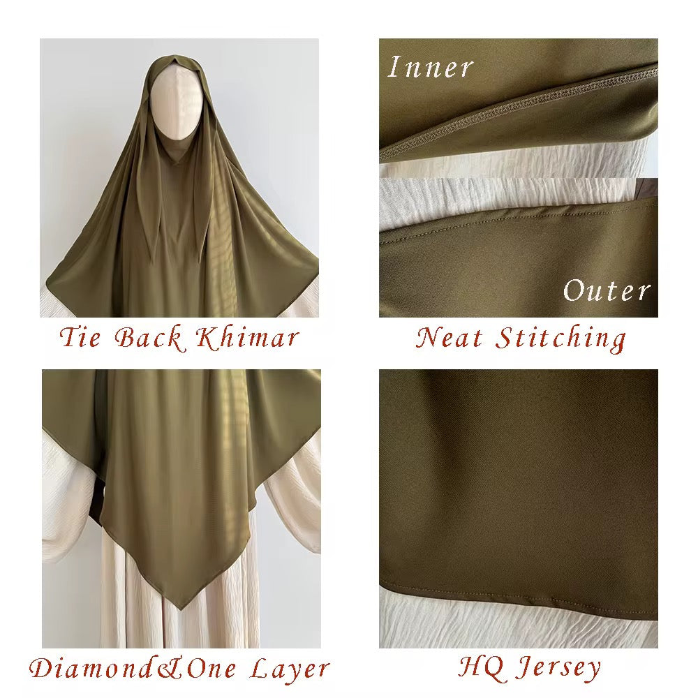 Premium Jersey Khimar | Mocha