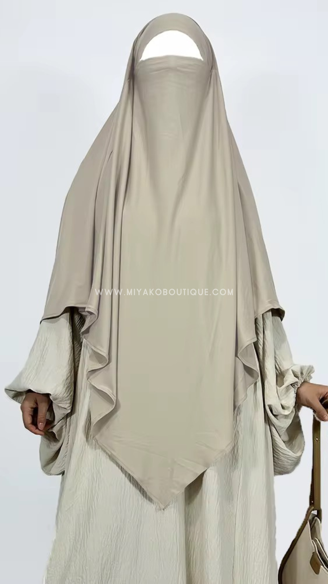 Premium Jersey Khimar | Beige