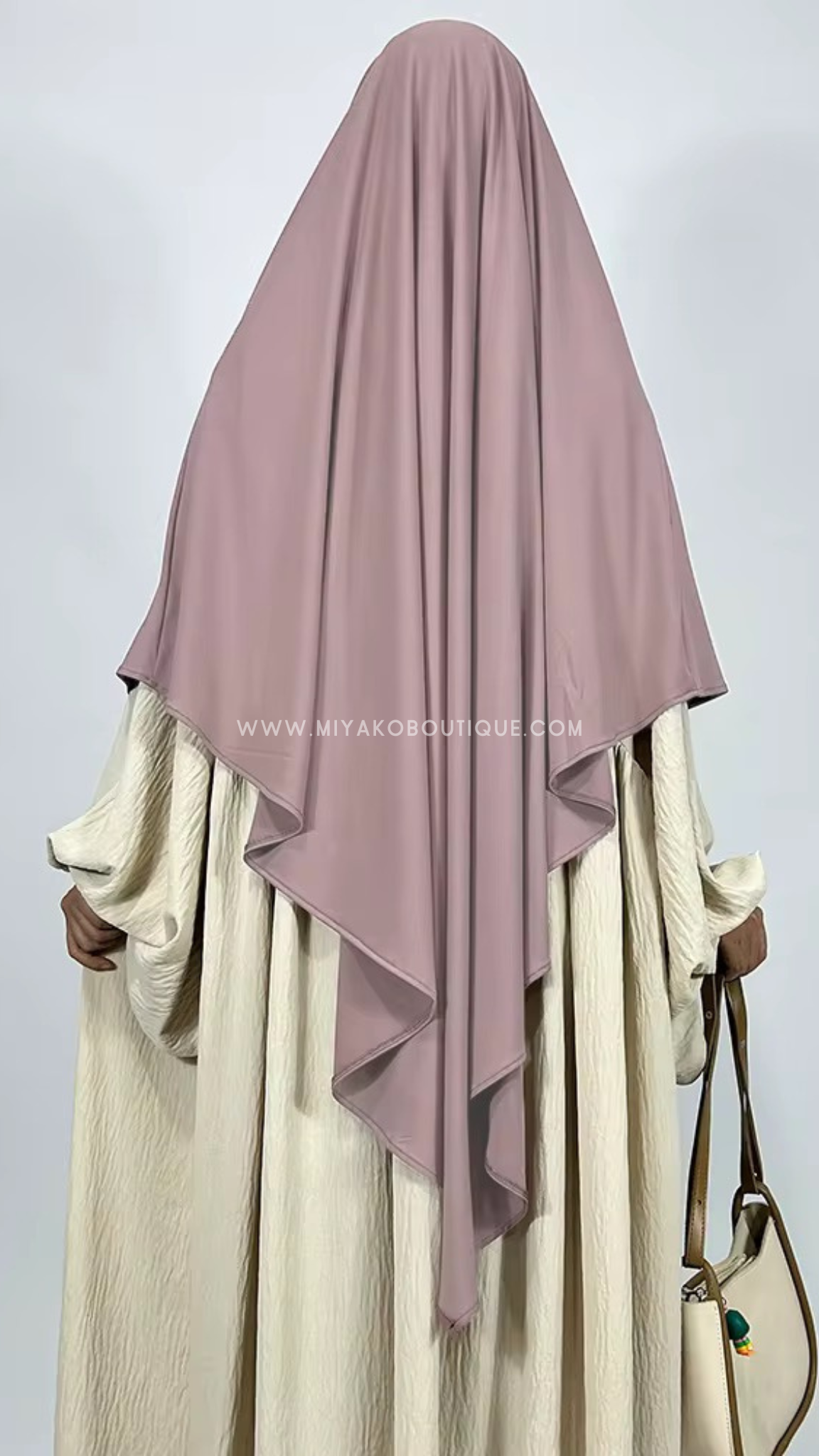 Premium Jersey Khimar | Faded pink