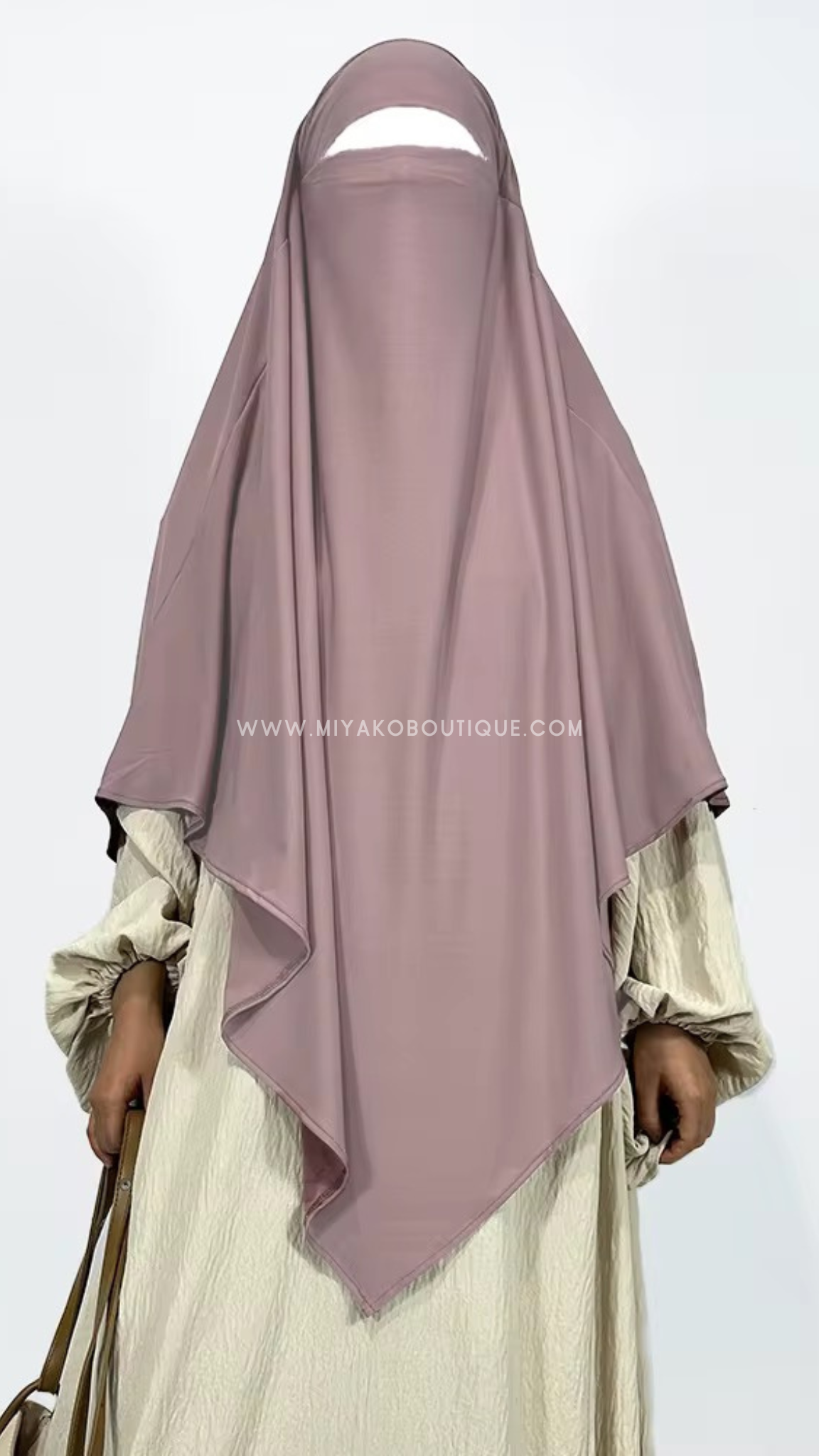 Premium Jersey Khimar | Faded pink
