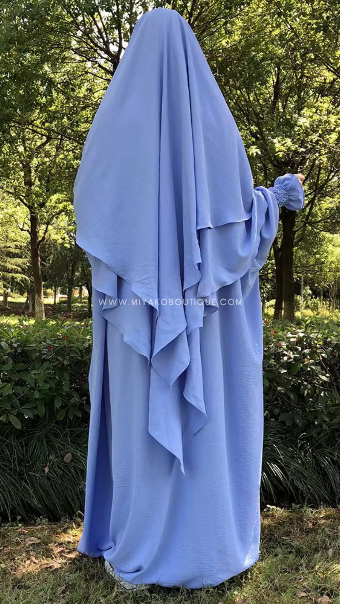 Sky blue Butterfly Set | Khimar