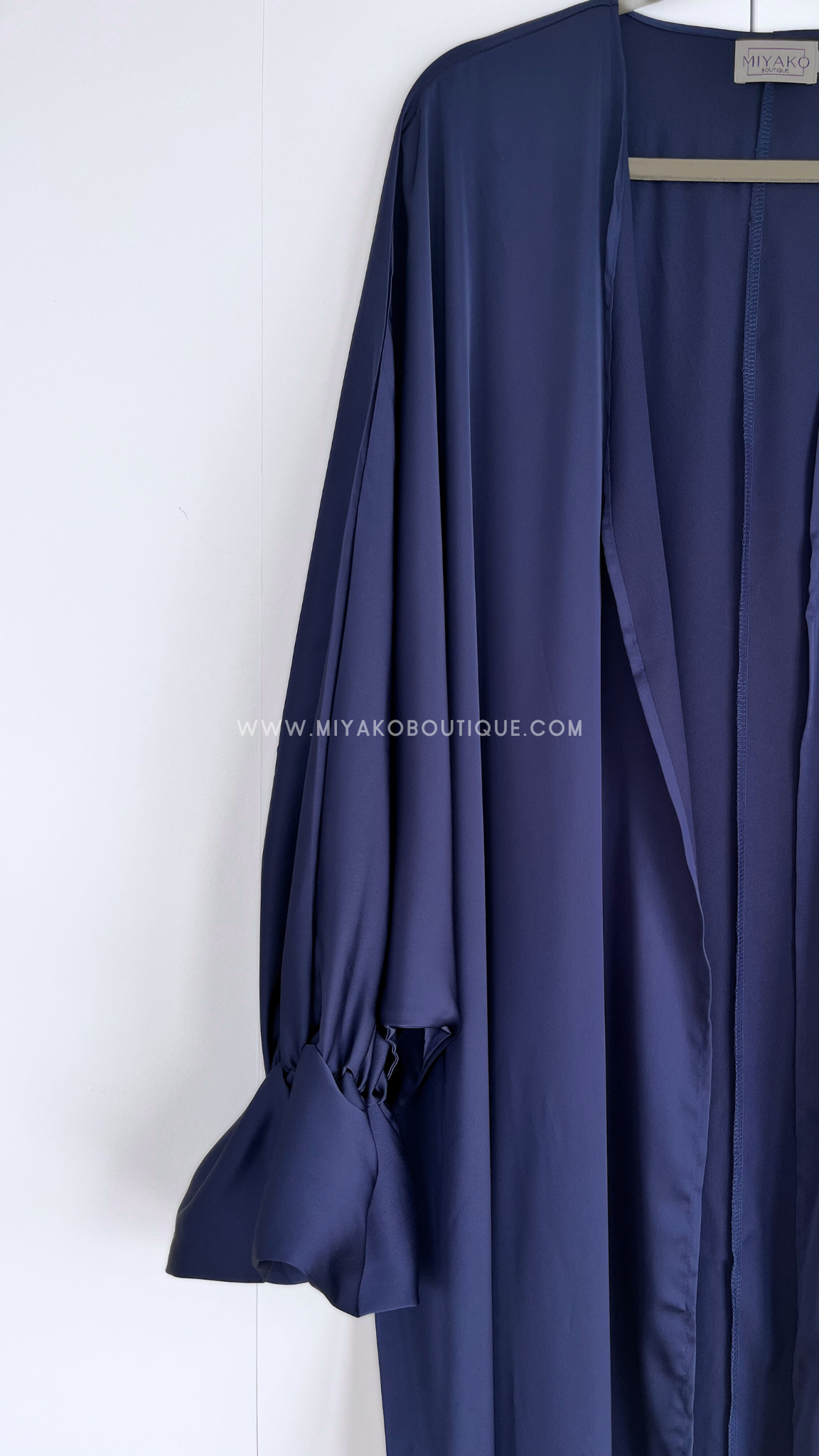 Midnight Blue | Satin Kimono